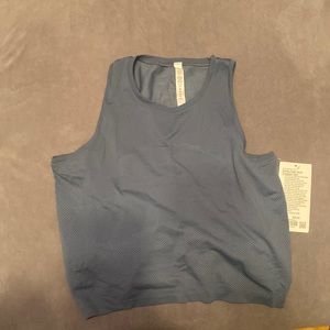 LULULEMON TANK SIZE 14 BLUE